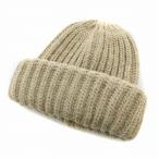 未使用品 アーメン ARMEN 24AW 3HOLDING RIB CAP 3ホールディングリブキャップ ニット帽 帽子 ウール混 F ベージュ タグ付き ■OF