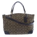 コーチ COACH 2WAYバッグ シグネチャー キャンバス ハンドバッグ ショルダーバッグ 茶色 ブラウン F36181 /SR22 レディース
