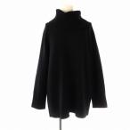 セオリーリュクス theory luxe 23AW CHELSEA ELEANOR スヌード付きニット セーター 長袖 カシミヤ混 38 黒 ブラック /DO ■OS レディース