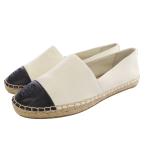  Tory Burch TORY BURCH ESP do Lee yu плоская обувь кожа 6 23cm белый белый чёрный черный /SR33 женский 