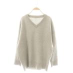アパルトモン ドゥーズィエムクラス L'Appartement DEUXIEME CLASSE Middle Gauze ニット セーター 長袖 カシミヤ混 グレー レディース