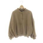 ショッピングzara ザラ ベーシック ZARA BASIC スエードブルゾン アウター フロントボタン M 茶 ブラウン /YQ ■OS レディース