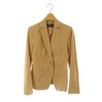 サルヴァトーレフェラガモ Salvatore Ferragamo 1Bテーラードジャケット 背抜き シングル 38 ベージュ /HK ■OS レディース