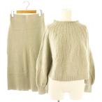 li Land chu-ruRirandture выставить Cross кабель вязаный выше свитер узкая юбка Anne gola.1 mint green /DO #OS