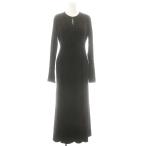 クラネ CLANE VELOUR GLITTER ONEPIECE ワンピース ベロア ドット 水玉 0 ブラック /ES ■OS レディース