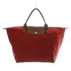 ロンシャン LONGCHAMP ルプリアージュ トートバッグ ハンドバッグ ナイロン レザー M 赤 レッド 1623 089 P59 /SB ■OS レディース