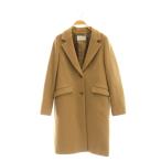  Nolley's Nolley's шерсть Пальто Честерфилд длинный 40 чай Brown /AT #OS женский 