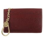 シャネル CHANEL ヴィンテージ キーケース コインケース ハラコ ココマーク チェーン ボルドー 7番台 A17651 /YO12 ■OH レディース