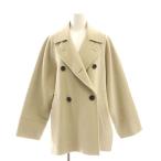 イエナ IENA 23AW スーパー160ダブルフェイス ショートコート 36 ベージュ /ES ■OS レディース