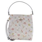 コーチ COACH ショルダーバッグ タウンバケット フローラル 2way ハンドバッグ 白 ホワイト べージュ C8610 /SR36 レディース