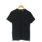 プラダ PRADA バックトライアングルTシャツ カットソー 半袖 XS ブラック UJM492 /DF ■OS メンズ