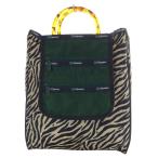 レスポートサック LesportSAC LG 2 ZIP POCKET TOTE クリームゼブラ トートバッグ ハンドバッグ ナイロン ベージュ ブラック