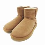 アグ UGG クラシック ミニ II ショートブーツ ムートン ボア 24cm 茶 ブラウン 1016222 /JS レディース
