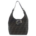 フェンディ FENDI キャンバス ズッカ柄 ワンショルダーバッグ ハンドバッグ 茶色 ブラウン /SR25 ■OH レディース
