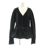 ショッピングカーデ シーニュ Cygne 24AW ドッキングニットカーデ beth カーディガン Vネック F ブラック /DF ■OS レディース