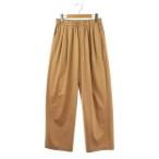ロンハーマン Ron Herman 23AW コットンタックイージーパンツ ストレート XS 茶 ブラウン /AT ■OS レディース