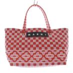 マルニ MARNI MARKET OVALバッグ ハンドバッグ 赤 レッド ピンク /SR44 レディース