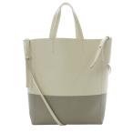 セリーヌ CELINE フィービー期 カバスモール バイカラー 2way トートバッグ ショルダーバッグ レザー べージュ グレージュ /SR ■OH レディ