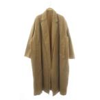 ミューズ ドゥーズィエム クラス MUSE de Deuxieme Classe FINX ギャバオーバーコート スプリングコート アウター ロング ベージュ