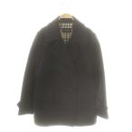  Burberry London BURBERRY LONDON двойной melt n бушлат средний длина L черный /HK #OS женский 