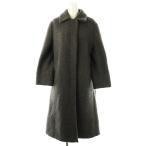 ジルサンダー JIL SANDER カシミヤ100%シングルステンカラーロングコート アウター 34 ダークグレー /DO ■OS レディース