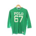 ポロ ラルフローレン POLO RALPH LAUREN 長袖カットソー Tシャツ プリント XS 緑 白 /MI ■OS メンズ