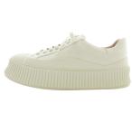 ジルサンダー JIL SANDER CANVAS DRILL スニーカー キャンバス 39 白 ホワイト /SR32 レディース