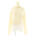 ザ リラクス 23AW BULKY WOOL/CASHMERE RAGLAN TURTLE NECK PULLOVER KNIT ニット セーター クロップド丈 F アイボリー レディース