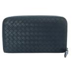 ボッテガヴェネタ BOTTEGA VENETA ラウンドファスナー 長財布 レザー 青 ブルー /SR44 ■OH レディース
