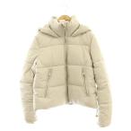 ザラ ZARA 中綿ブルゾン ジャケット ジップアップ S ライトグレージュ /HK ■OS ■SH レディース