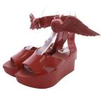 ヴィヴィアンウエストウッド Vivienne Westwood アングロマニア ロッキンホース サンダル Melissa 厚底 23.5cm 赤 レッド /SR29 ■SH レデ