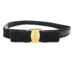  Salvatore Ferragamo Salvatore Ferragamovala лента ремень Logo XS чёрный черный /JS женский 