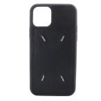  mezzo n Margiela Maison Margiela iPhone12 Pro Case смартфон кейс кожа переключатель чёрный черный /SR41 #SH женский 