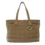 クリスチャンディオール Christian Dior パナレア カナージュ トートバッグ ハンドバッグ 茶色 ブラウン /SR23 ■SH ■OH レディース