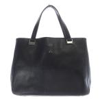  Kitamura Kitamura кожа Logo большая сумка ручная сумочка чёрный черный /SR35 женский 