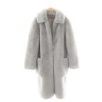 デプレ DES PRES トゥモローランド エコファーロングコート 36 水色 ライトブルー /AQ ■OS レディース