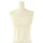  не использовался товар наклейка -m Lynn SeaRoomLynn накладка in гладкий Basic bare top s cut and sewn F "теплый" белый /DO #OS женский 