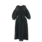 シーエフシーエル CFCL POTTERY LONG PUFF SLEEVE DRES ワンピース ニット 1 黒 /MI ■OS レディース