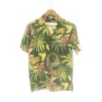 ポロ ラルフローレン POLO RALPH LAUREN 総柄 アロハシャツ M 緑 マルチカラー /MI ■OS メンズ