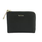 ポールスミス PAUL SMITH 財布 ミニウォレット L字ファスナー 小銭入れ レザー ハート金具 黒 PWU912 /MI ■OS レディース