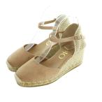 ガイモ GAIMO ウェッジソールエスパドリーユサンダル ストラップ 37 23.5cm ベージュ /MI ■OS レディース
