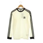 アディダスオリジナルス adidas originals アディカラー クラシックス スリーラインTシャツ 長袖 XS 白 ホワイト 黒 ブラック
