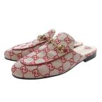 グッチ GUCCI プリンスタウン ホースビット ミュール 36 赤 レッド 475094 /SR3 レディース