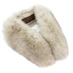  Balmain BALMAIN SAGA FURS прекрасный товар пелерина мех мех лисы слоновая кость /AE женский 