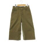  Scapa SCAPA широкий укороченные брюки 38 хаки /DF #OS женский 