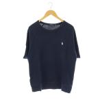 ポロ ラルフローレン POLO RALPH LAUREN ホース刺繍半袖スウェットトップス Tシャツ カットソー M ネイビー /ES ■OS ■AD メンズ