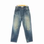 ジョンブル JOHNBULL HARD WORKER パンツ デニム ドゥーズィエムクラス取扱い ジーンズ ボタンフライ ダメージ加工 M インディゴブルー /DO