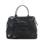 ショッピングエナメルバッグ ロンシャン LONGCHAMP トートバッグ ドクターズ ダレス エナメル 深緑 ダークグリーン /RI ■OS レディース