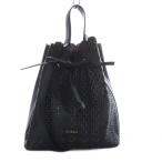 フルラ FURLA コスタンザ カットワーク ハンドバッグ ワンハンドル ショルダーバッグ 2way 斜め掛け レザー ブラック /YO24 レディース