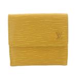 ルイヴィトン LOUIS VUITTON 二つ折り財布 エピ ポルトモネビエカルト クレディ ロゴ 黄色 イエロー /SR50 ■OH レディース